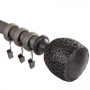 carved curtain rod