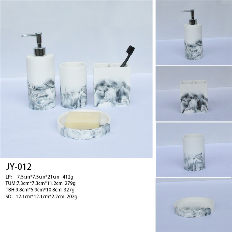 Chinese style 4-piece resin complete bathroom set-01 (1)